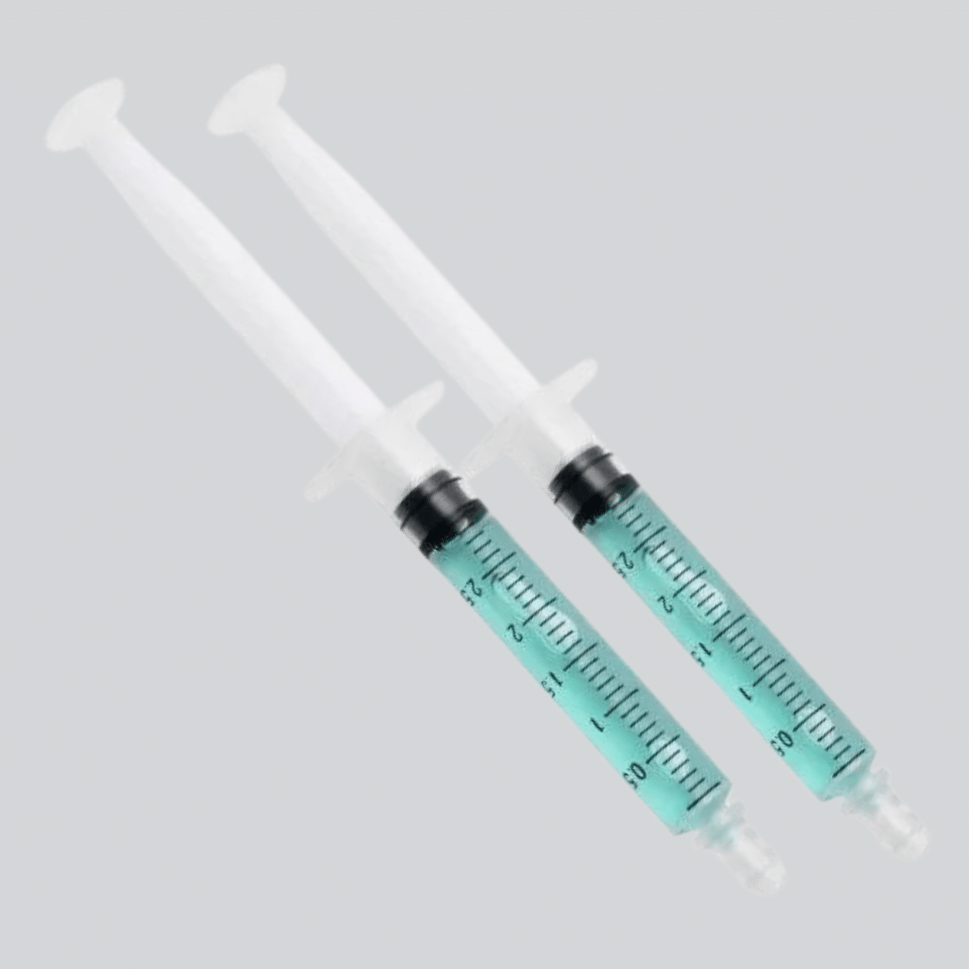 How long will two 2.5 mL of the remineralizing syringes last?